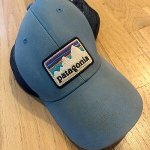 Patagonia Light Blue Trucker Hat